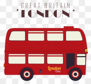 London Double Decker Bus Illustration - Double Decker Bus Png