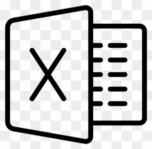 Microsoft Excel Icon Excel Logo Black And White Transparent Free Transparent Png Clipart Images Download