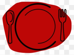Plate Clipart Small - Spoon And Fork