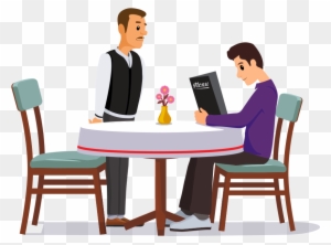 Waiter Taking Order At Restaurant