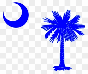 Palmetto Tree And Crescent Moon