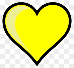 Yellow Heart Clip Art At Clker - Yellow Heart