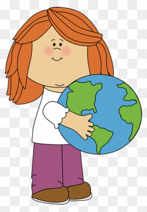Earth Border Clip Art - Girl Playing With Doll Clipart