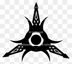 Tribal Crescent Moon Sun Star Tattoo - Sun Moon Star Symbol