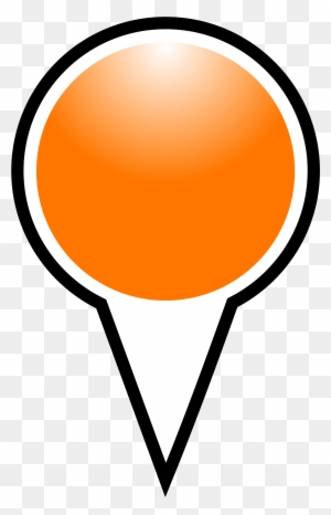 Squat Marker Orange Png Images - Push Pin Logos Png