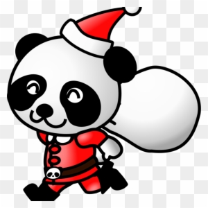 Animated Christmas Clipart Christmas Clipart And Animations - Panda Santa Claus Christmas Xmas An Round Ornament
