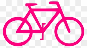 Cycle Clip Art At Clker - Pink Bicycle Clip Art