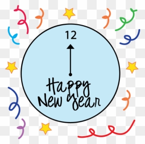Free New Years Clipart - Happy New Year Black And White 2018