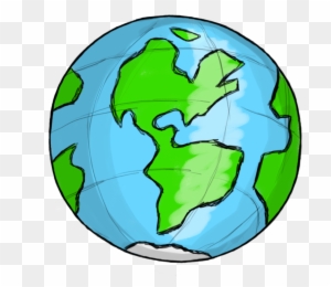 cartoon world globe clipart