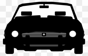 Car Clipart Front View Clip Art At Clker Com Vector - Car Silhouette Vector Front