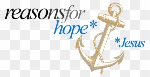 Reasons For Hope* Jesus - Vintage Anchor Necklace Circle Charm