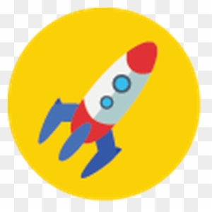Yellow And Blue - Rocket Science Icon Transparent