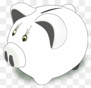 Piggy Bank Outline Clip Art