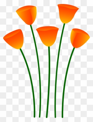 Clipart Info - Orange Flowers Clipart