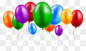 Balloons Colorful Png Clip Art - Happy Birthday Logo Hd Png