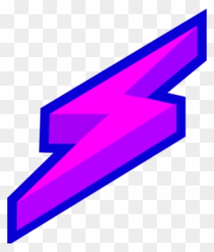 Lightning Clipart Public Domain - Purple Lightning Bolt Logo