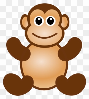 Public Domain Clip Art Image Illustration Of A Cartoon - Monkey Face Cartoon