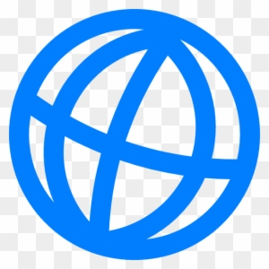 Blue Globe Clip Art - Web Logo Vector Png