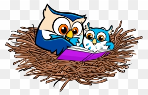 Did You Know On Average, Americans Spend Two Hours - Owl In Nest Clip Art