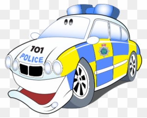 Uk Police Car Clipart - Cartoon Uk Police Car