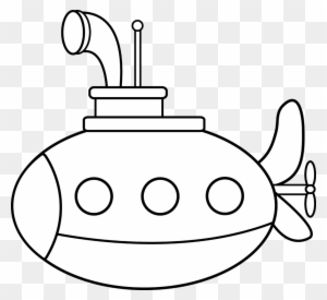 Cartoon Submarine - Coloring Pages Vbs Submarine