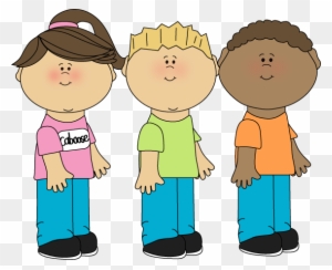 Kids Art Class Clip Art - Lining Up Social Story