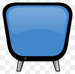 Retro Tv Svg Clip Arts 600 X 590 Px - Tv Clipart Blue