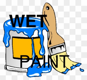 Wet Paint Clip Art - Paint Can Clip Art