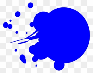 Paint Clipart Blue - Paint Splatter Clipart