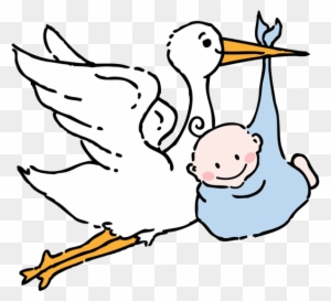 Stork With Baby Clipart Stork Carrying Ba Boy Cartoon - Stork Carrying ...