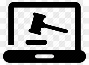 Auction, Computer, Gavel, Judgement, Law, Legal, Online - Online Law Icon