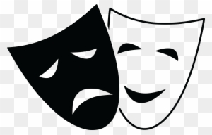 - Eps, - Svg, - Free Clipart Of Theater Masks - Comedy And Tragedy Masks