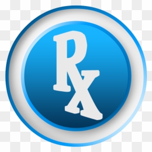 3d White Rx Pharmacist Symbol Clipart Image - Pharmacy Symbol Clip Art