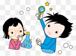 Mad Scientist Cute Digital Clipart - Science Kids Cartoon