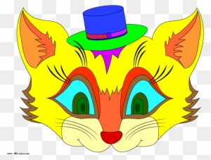 Clipart Of Cat Mask - Cat Mask Clipart