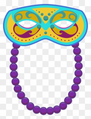 Download Clip Art Of Mardi Gras Mask Clipart Clipart Image Necklace Onesie Svg Free Transparent Png Clipart Images Download