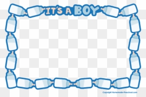 Baby Shower Clipart - Invitation Border Baby Shower Boy