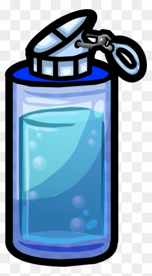 Blue Water Bottle Icon - Reusable Water Bottle Clipart