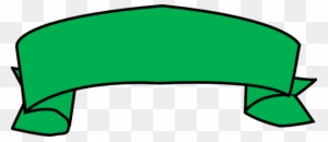 Green Banner Government Clip Art - Green Ribbon Banner Clipart
