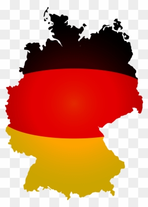 Clipart - Deutschland Map Flag