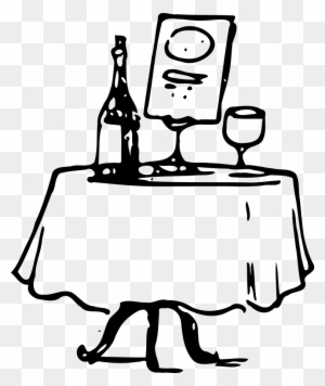 Date Clipart - Fancy Dinner Table Clipart