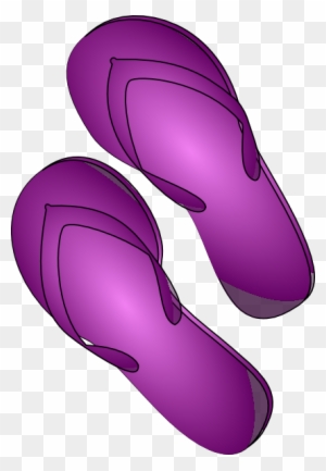 Free Purple Flip Flops Clip Art - Purple Flip Flops Clipart