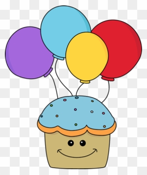 Happy Cupcake Clipart - Cute Birthday Clipart