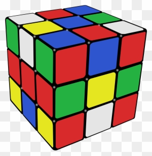 Cube Clipart Link - 80s Rubik's Cube