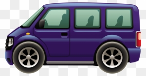 Cartoon Passenger Van Png Clipart - Cartoon Vehicle Png