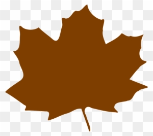 Maple Leaf Clipart Graphic - Brown Fall Leaf Clip Art