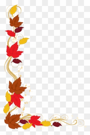 Autumn Leaf Border Clipart - Autumn Leaves Border