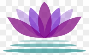 Lotus Flower Clipart Purple Lotus Flower With Water - Lotus Flower Png Transparent