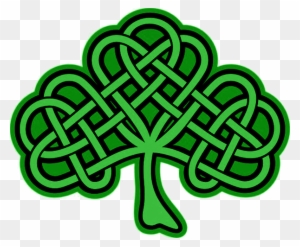 Celtic Clipart Shamrock - Celtic Knot Clover
