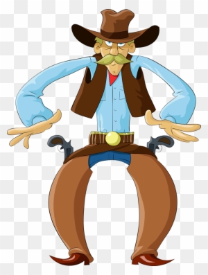 Cowboy E Cowgirl - Wild West Cowboys Cartoon - Free Transparent PNG Clipart  Images Download